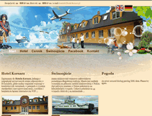 Tablet Screenshot of hotel-korsarz.pl